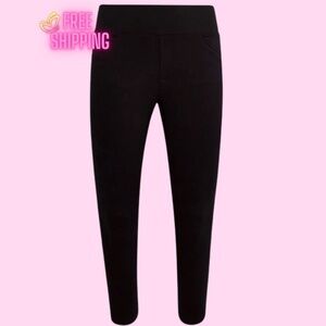 Torrid Pocket Pixie Skinny Studio Luxe Ponte High-Rise Pant – Black – Size 5R